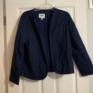 Navy blue quilted jacket